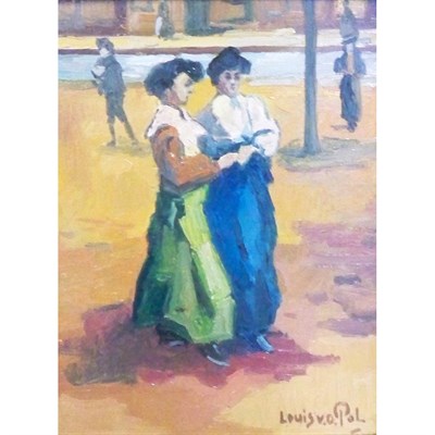 Lot 70 - Louis van der Pol Dutch, 1896-1982 Afternoon...