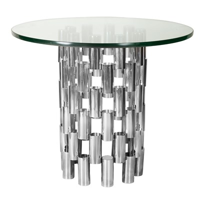 Lot 166A - 20th Century Design Occasional Table Chromed...