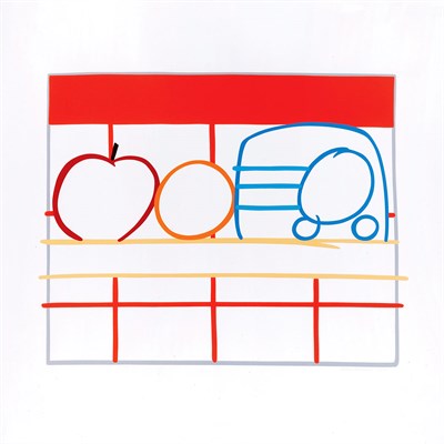 Lot 540 - Tom Wesselmann STILL LIFE WITH APPLE, ORANGE...