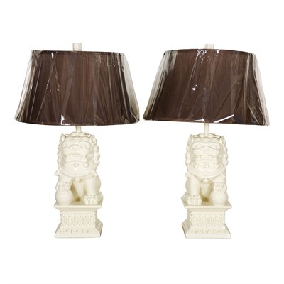Lot 123A - 20th Century Design Pair of Lamps Composition...