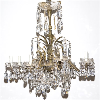 Lot 464 - Louis XV Style Gilt-Metal and Glass...