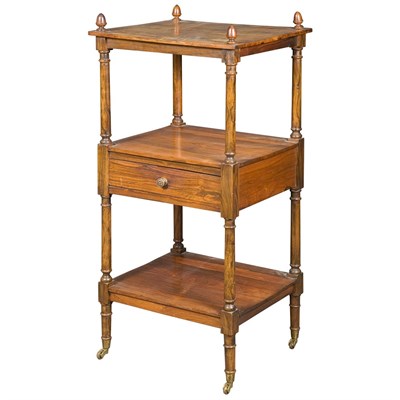 Lot 160 - Regency Rosewood Etagere Circa 1820 With acorn...