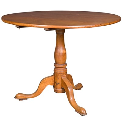 Lot 226 - Chippendale Style Maple Tilt-Top Tea Table...
