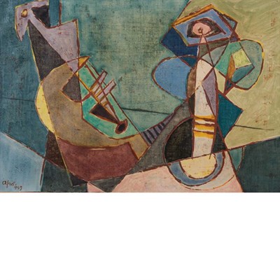 Lot 62 - Afro Italian, 1912-1976 Untitled, 1949 Signed...
