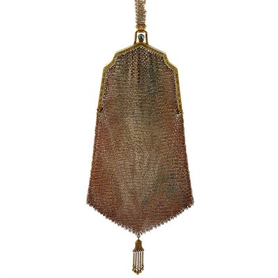 Lot 190 - Antique Gold Mesh Change Purse