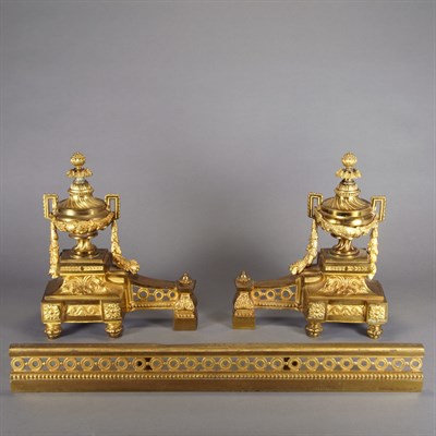 Lot 92 - Group of Louis XV Style Gilt-Metal Fireplace...