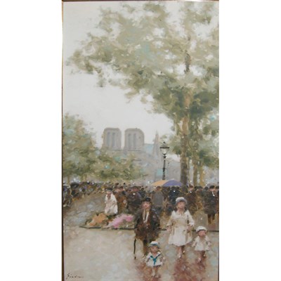 Lot 94 - Andre Gisson American, 1921-2003 Paris in the...