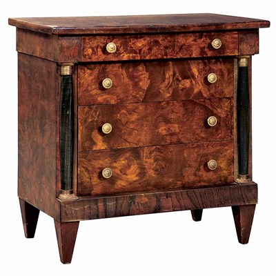 Lot 1151 - Neoclassical Style Burl-Wood and Part Ebonized...