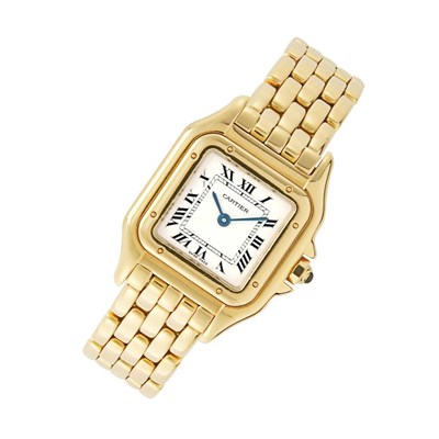Lot 89 - Gold Wristwatch, Cartier