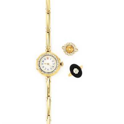 Lot 492 - Group of Period Gold, Gem-Set and Diamond Jewelry