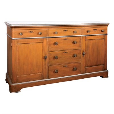 Lot 1031 - Louis Philippe Style Painted Side Cabinet With...