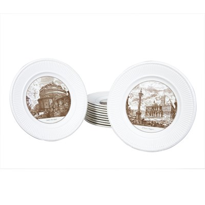 Lot 1146 - Set of Twelve Wedgwood Pottery Piranesi Plates...