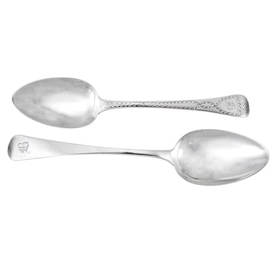 Lot 1034 - Group of English Silver Serving Utensils...