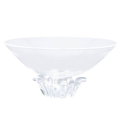 Lot 1137 - Steuben Glass Center Bowl The foot applied...