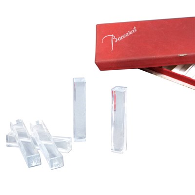 Lot 1053 - Set of Baccarat Glass Knife Rests Each of...