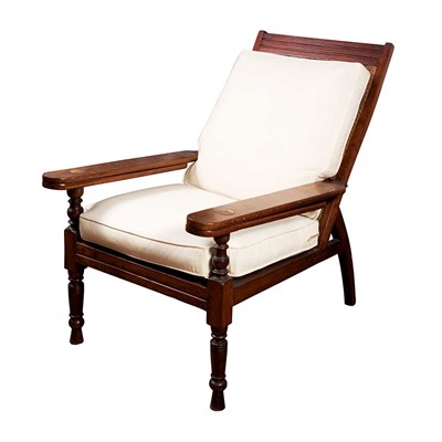 Lot 1179 - Rosewood and Caned Planter's Chair 19th Century