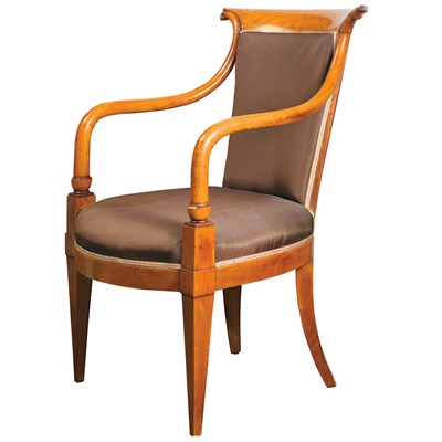 Lot 1036 - Continental Neoclassical Style Fruitwood Open...