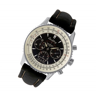 Lot 210 - Gentleman's Stainless Steel Chronograph Wristwatch, Breitling