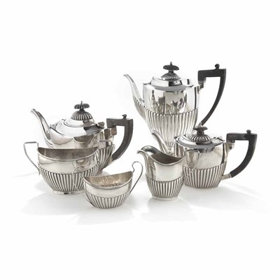 Lot 264 - Assembled English Silver Tea and Coffee...