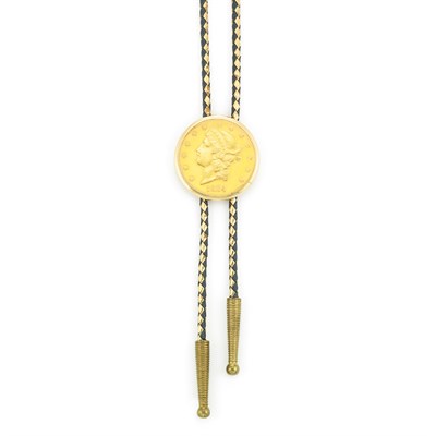 Lot 516 - U.S. Gold Coin and Leather Bolo