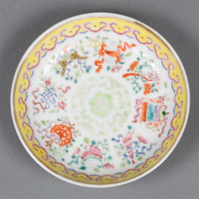 Lot 427A - Chinese Famille Rose Porcelain Saucer