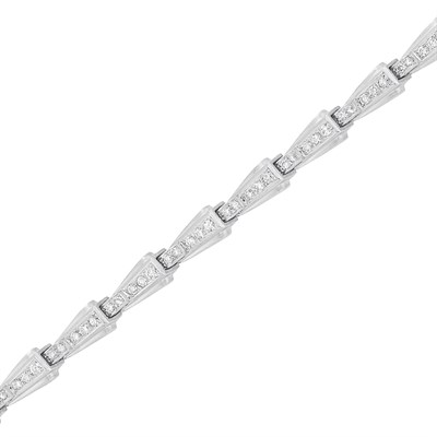 Lot 285 - Platinum and Diamond Bracelet