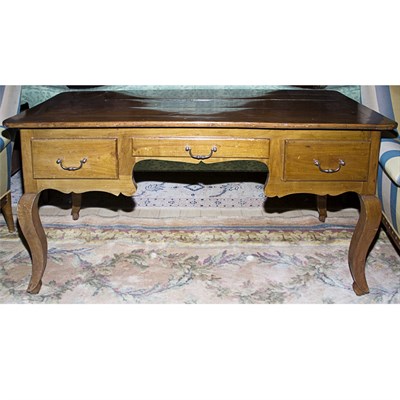 Lot 518 - Provincial Walnut Desk Height 30 1/2 inches,...