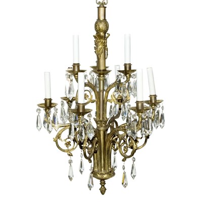 Lot 367 - Louis XVI Style Gilt-Metal Eight-Light...