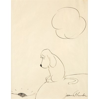 Lot 82 - James Grover Thurber American, 1894-1961 Dog...