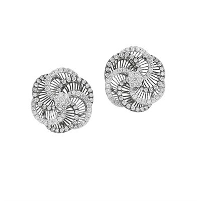 Lot 41 - Pair of Diamond Earrings