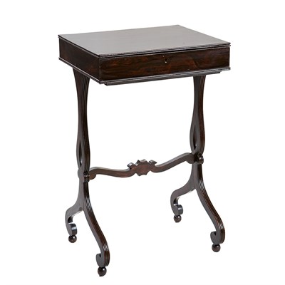 Lot 199 - Classical Faux Rosewood Painted Work Table...