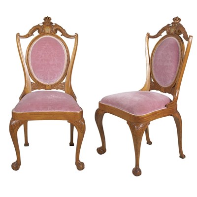 Lot 296 - Pair of Continental Neoclassical Style Brass...
