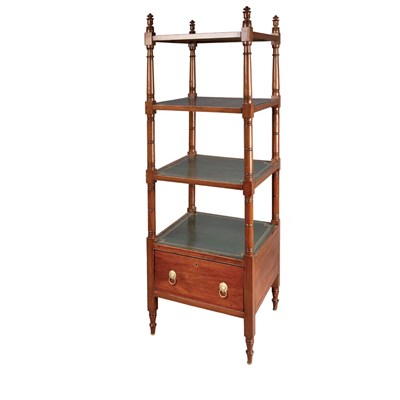 Lot 210 - Classical Mahogany Etagere 19th Century With...
