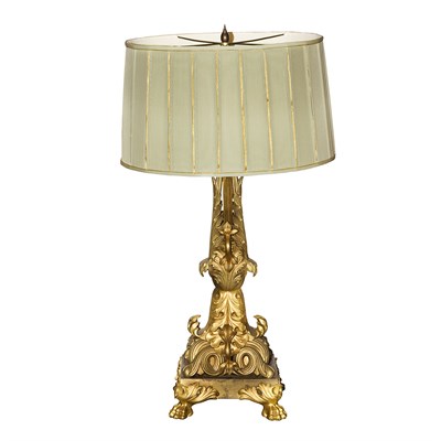 Lot 493A - Louis Philippe Gilt-Bronze Lamp Cast with...