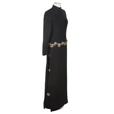 Lot 1055 - Richard Tam Evening Pants Ensemble 1960s Black...