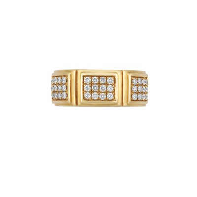 Lot 131 - Gold and Diamond Band Ring, Mauboussin