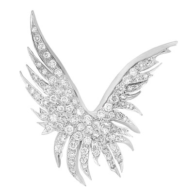 Lot 257 - Diamond Brooch