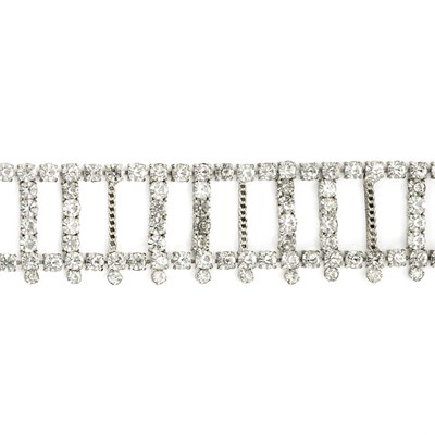 Lot 1120 - Rhinestone Dog Collar Style Choker 1960s...