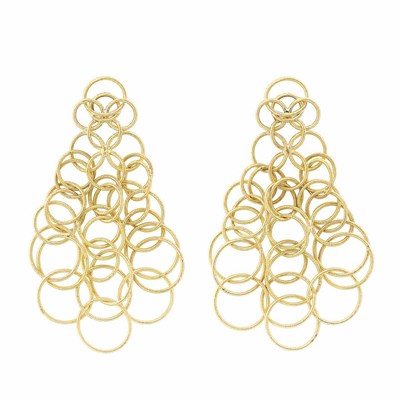 Lot 383 - Pair of Gold Pendant-Earrings, Buccellati