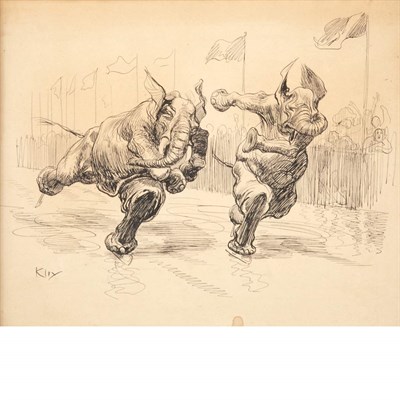 Lot 24 - Heinrich Kley German, 1863-1945 Racing...