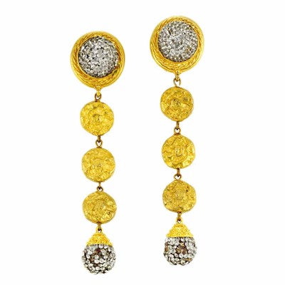 Lot 1069 - Pair of Deanna Hamro Dangling Earrings...