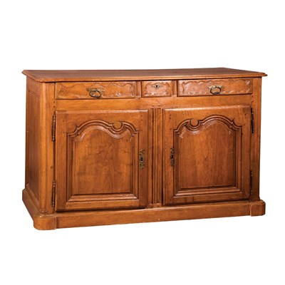 Lot 176 - Provincial Louis XV Walnut Buffet 18th Century...