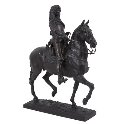 Lot 101 - French Bronze Equestrian Figure of Louis II de...
