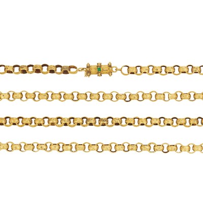 Lot 351 - Long Antique Gold Muff Chain