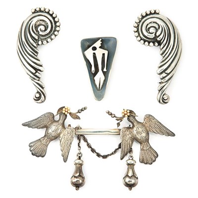 Lot 152 - Group of Sterling Silver Brooches