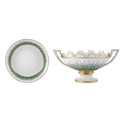 Lot 450 - Vienna Porcelain Monteith 19th Century Of oval...
