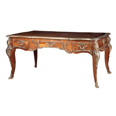 Lot 152 - Louis XV Style Gilt-Metal Mounted Mahogany...