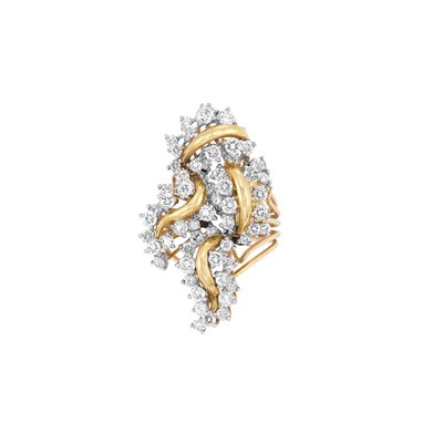 Lot 166 - Gold, Platinum and Diamond Ring