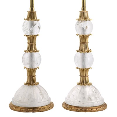 Lot 460 - Pair of Neoclassical Style Gilt-Metal Mounted...