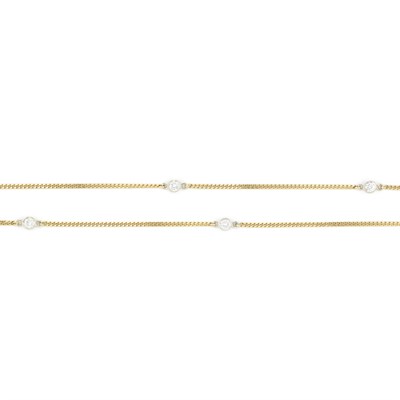 Lot 785 - Gold and Diamond Chain Necklace